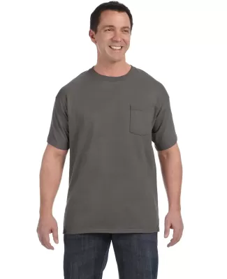 5590 Hanes® Pocket Tagless 6.1 T-shirt - 5590  in Smoke gray