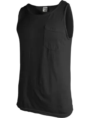 9330 Comfort Colors Adult Pocket Tank Top BLACK