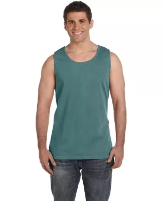 C9360 Comfort Colors Ringspun Garment-Dyed Tank in Blue spruce