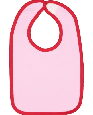 RS1004 Rabbit Skins Infant Jersey Contrast Trim Ve in Pink red