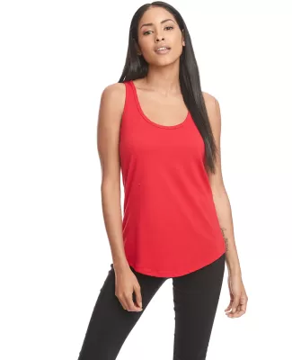 6338 Next Level Ladies' Gathered Racerback Tank in Red