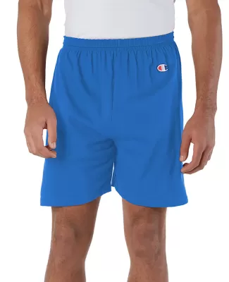 8187 Champion 6.3 oz. Ringspun Cotton Gym Shorts in Royal blue