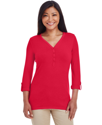 DP186W Devon & Jones Ladies' Perfect Fit™ Y-Plac in Red