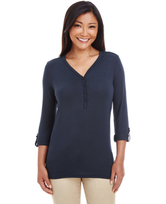 DP186W Devon & Jones Ladies' Perfect Fit™ Y-Plac in Navy