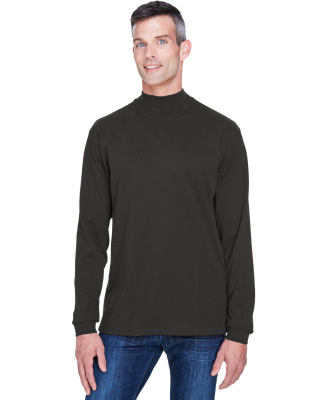 D420 Devon & Jones Adult Sueded Cotton Jersey Mock in Black