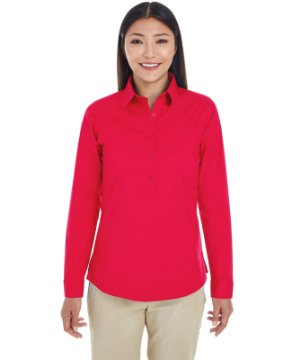 DP610W Devon & Jones Ladies' Perfect Fit™ Half-p in Red