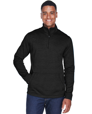 DG798 Devon & Jones Men's Newbury Mélange Fleece  in Black heather