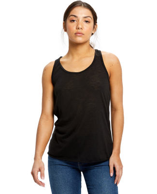 US Blanks S525US Women's Solid Slub Racerback Tank BLACK