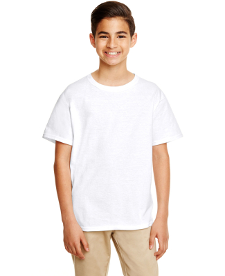 Gildan 64500B SoftStyle Youth Short Sleeve T-Shirt in White