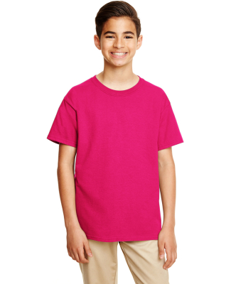 Gildan 64500B SoftStyle Youth Short Sleeve T-Shirt in Heliconia