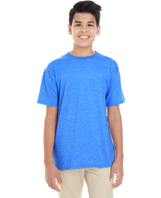 Gildan 64500B SoftStyle Youth Short Sleeve T-Shirt in Heather royal