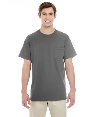 Gildan 5300 Heavy Cotton T-Shirt with a Pocket in Charcoal
