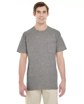 Gildan 5300 Heavy Cotton T-Shirt with a Pocket in Graphite heather