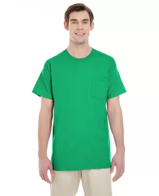 Gildan 5300 Heavy Cotton T-Shirt with a Pocket in Irish green