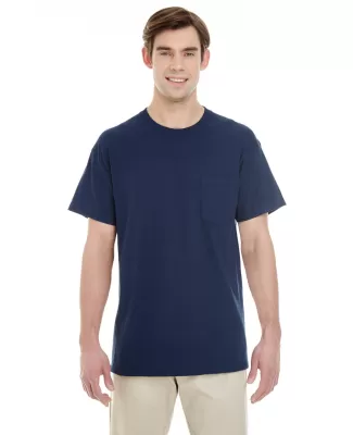Gildan 5300 Heavy Cotton T-Shirt with a Pocket in Navy