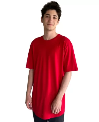 Next Level 3602 Cotton Long Body Crew in Red