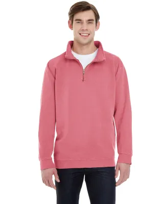 Comfort Colors 1580 Quarter Zip Sweatshirt in Crimson