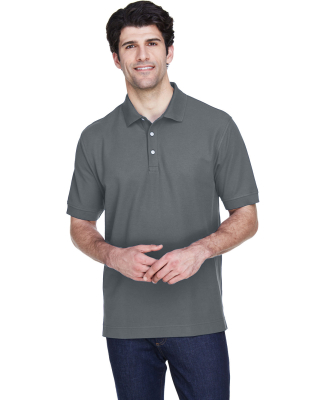 D100 Devon & Jones Men's Pima Pique Short-Sleeve P in Graphite