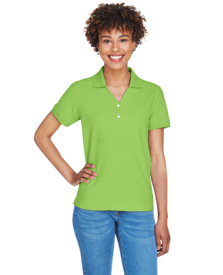 D100W Devon & Jones Ladies’ Pima Pique Short-Sle in Lime