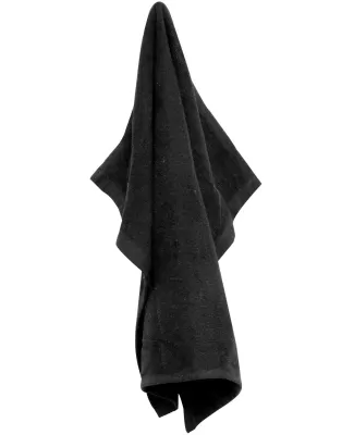 Carmel Towel Company C1518 Velour Hemmed Towel in Black
