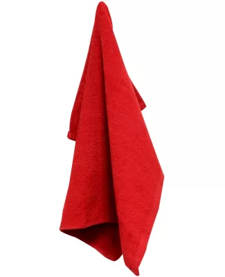 Carmel Towel Company C1518 Velour Hemmed Towel in Red