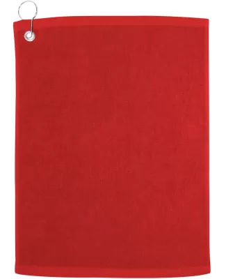 Carmel Towel Company C1518GH Velour Hemmed Towel w in Red