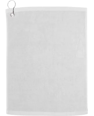 Carmel Towel Company C1518GH Velour Hemmed Towel w in White