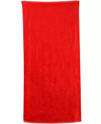Carmel Towel Company C3060 Velour Beach Towel in Red
