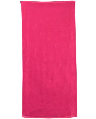 Carmel Towel Company C3060 Velour Beach Towel in Hot pink