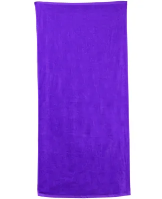 Carmel Towel Company C3060 Velour Beach Towel in Purple