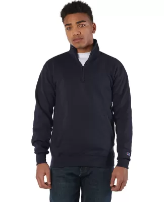 Champion S400 Double Dry Eco 1/4 Zip Pullover in Navy