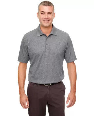 UltraClub UC100 Men's Heathered Pique Polo CHARCOAL HEATHER