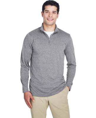 UltraClub 8618 Men's Cool & Dry Heathered Performa CHARCOAL HEATHER