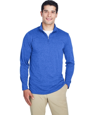 UltraClub 8618 Men's Cool & Dry Heathered Performa ROYAL HEATHER
