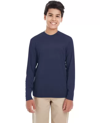 UltraClub 8622Y Youth Cool & Dry Performance Long- NAVY