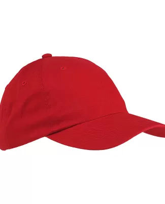 Big Accessories BX001Y Youth Youth 6-Panel Brushed in Red