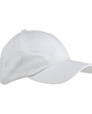 Big Accessories BX001Y Youth Youth 6-Panel Brushed WHITE