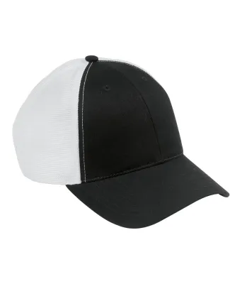 OSTM Big Accessories Old School Baseball Cap with  in Black/ white