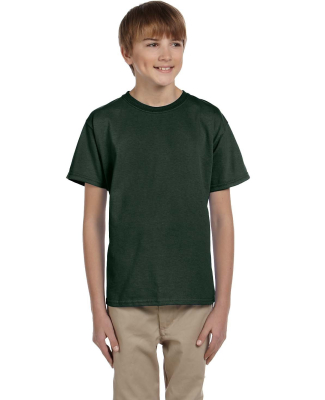 3931B Fruit of the Loom Youth 5.6 oz. Heavy Cotton in Forest green