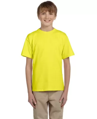 3931B Fruit of the Loom Youth 5.6 oz. Heavy Cotton NEON YELLOW