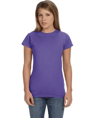64000L Gildan Ladies 4.5 oz. SoftStyle™ Ringspun in Heather purple