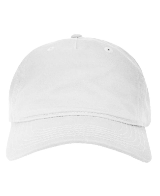 econscious EC7087 Twill 5-Panel Unstructured Hat in White