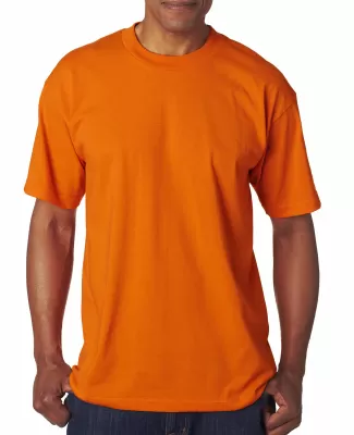 Bayside 1701 USA-Made 50/50 Short Sleeve T-Shirt in Bright orange
