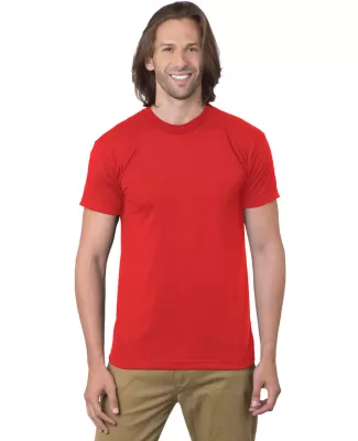 Bayside 1701 USA-Made 50/50 Short Sleeve T-Shirt in Red