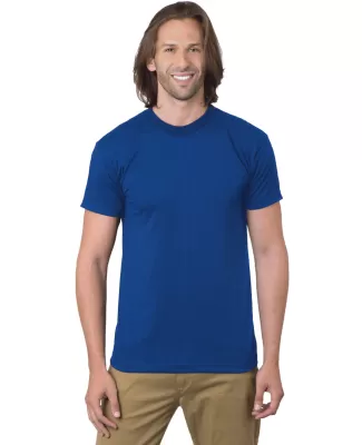 Bayside 1701 USA-Made 50/50 Short Sleeve T-Shirt in Royal blue