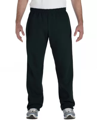 G184 Gildan 7.75 oz., 50/50 Open-Bottom Sweatpants in Black