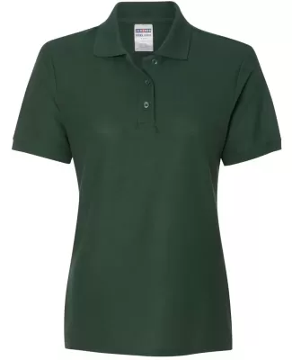 Jerzees 537WR Easy Care Women's Pique Sport Shirt FOREST GREEN