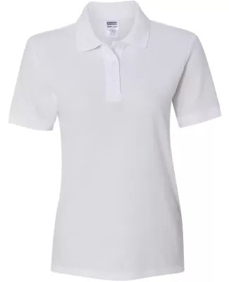 Jerzees 537WR Easy Care Women's Pique Sport Shirt WHITE