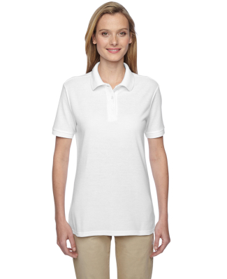 Jerzees 537WR Easy Care Women's Pique Sport Shirt in White