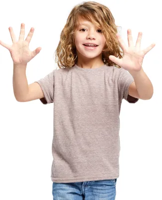 Toddler Tri-Blend Crewneck T-Shirt in Tri brown